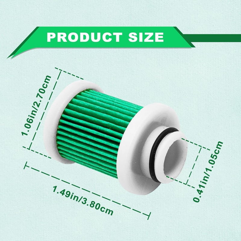 RBOKO 2 PCS 6D8-WS24A-00-00 Fuel Filter Element Compatible with Yamaha F40A F50 T50 F60 T60 F70 F90 F115 Outboard Motor (2004 and Later) - Image 2